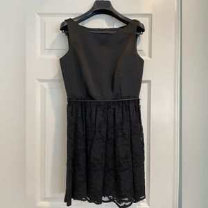 Cynthia Rowley Silk and Lace Little Black Dress